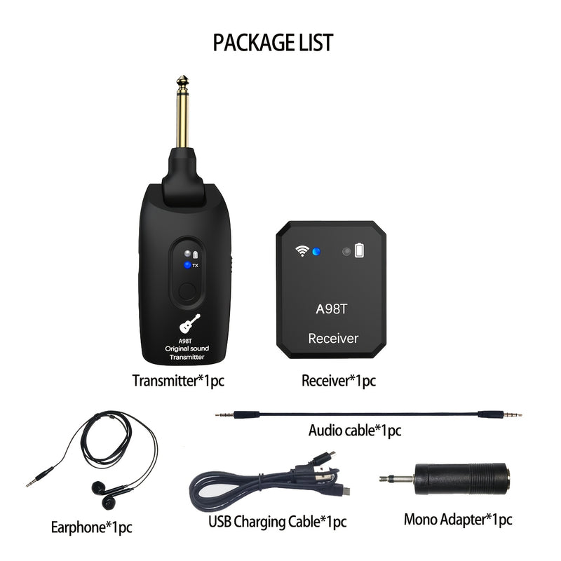 Sistema de monitorización inalámbrica para auriculares, adecuado para músicos y cantantes con auriculares inalámbricos personales IEM.
