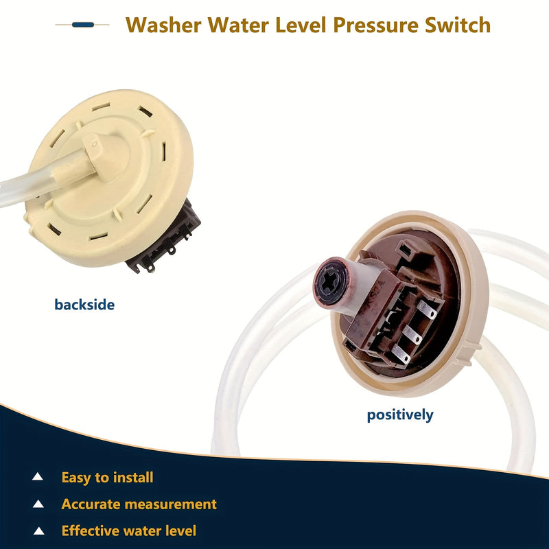 Unidad de sensor de presión de lavadora DC96-01703C, interruptor de presión de nivel de agua de lavadora, reemplaza PS4217081 AP5581361 Compatible con lavadora Samsung: WA400PJHDWR, WA40J3000AW, etc.
