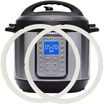 2 piezas de Anillos de Sellado de Silicona para Olla Instantánea de 6Qt - Grado Alimenticio, Resistentes al Calor, Antifugas y Fácil Limpieza para IP-DUO60/LUX60, DUO50/LUX50, Smart-60, CSG60/CSG50 - Cocina Dulce y Salada, Sellado Estanco | Diseño Elegan