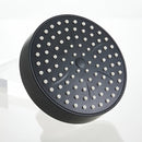 1pc Cabezal de Ducha con Filtro de Alta Presión - Montado en la Pared, Aluminio, Diseño Redondo para Mejorar el Flujo y Presión del Agua - Acabado Negro con Salpicadura Blanca - Mejora Moderna para Baño, Accesorio de Ducha para el Hogar | Estética Contem