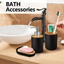 Juego de baño de 2/3 piezas, Dispensador de jabón de manos, Portacepillos de dientes, Jabonera, Decoración de baño, Portaobjetos de artículos de tocador, Accesorios de baño