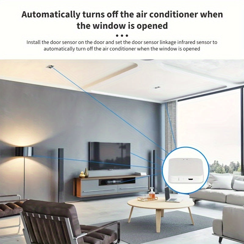 Tuya Zigbee 3.0 Mini Smart Home Hub Gateway - Puente de malla WiFi multimodo, compatible con Alexa y Google Assistant, alimentado por USB, sin pantalla, para automatización de oficinas y hogares - Blanco