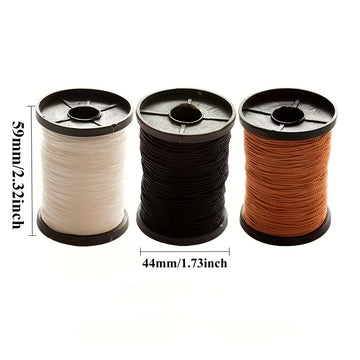 2 rollos de hilo de nailon duradero de 48 metros, cuerda para jardinería y manualidades, disponible en varios colores: /blanco/marrón. 1 rollo de 48 metros, ideal para jardinería, proyectos DIY, cuerdas para cometas y múltiples aplicaciones versátiles