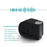Candado Freno De Disco Con Alarma 110 dB Para Moto Bicicleta RF 303