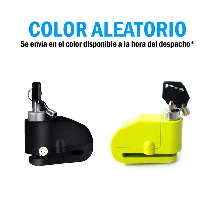 Candado Freno De Disco Con Alarma 110 dB Para Moto Bicicleta RF 303
