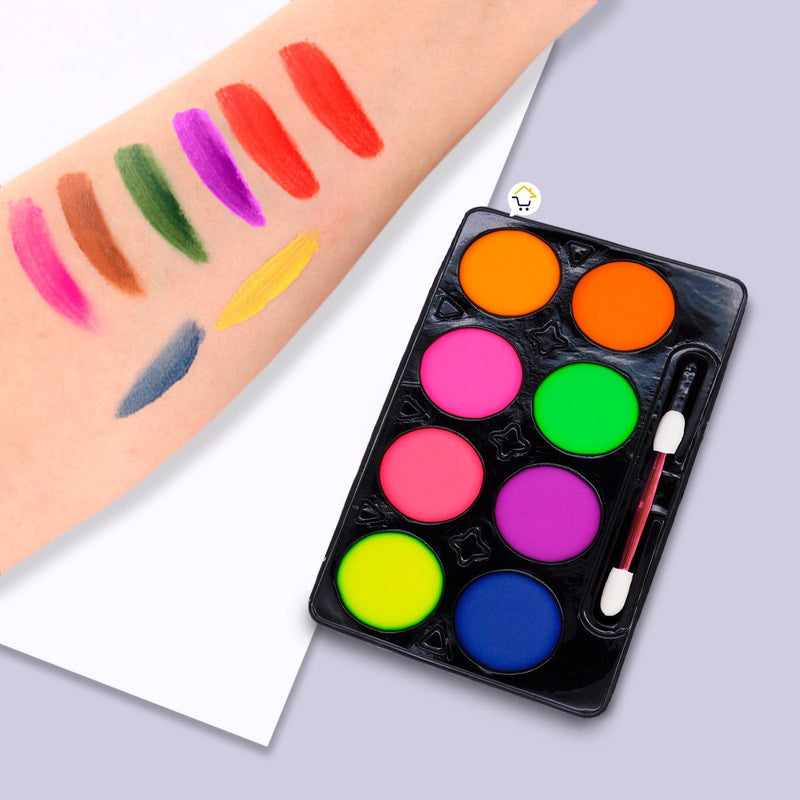 Pinta Caritas Maquillaje Halloween Fiestas 8 Colores NA080