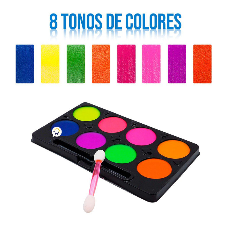 Pinta Caritas Maquillaje Halloween Fiestas 8 Colores NA080