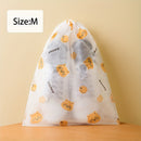 10 piezas de bolsas de almacenamiento de zapatos HEART LEAF - Pruebas de polvo, pruebas de polilla y organizador de tejido no tejido para zapatos pequeños y grandes, transparentes con cierre de cordón, mantienen tu gabinete de zapatos organizado y elegan