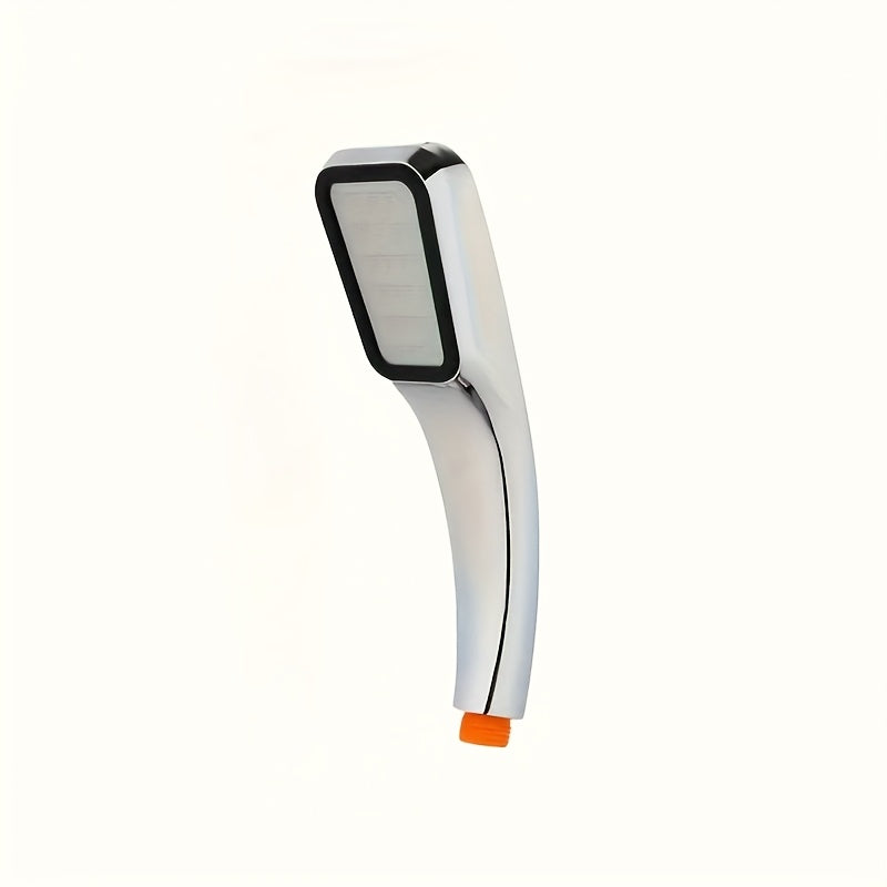 Cabezal de ducha de lluvia a alta presión con 300 agujeros - Ahorro de agua, sin pilas, incluye manguera de 139.7 cm - Instalación en pared o manual, diseño rectangular, boquilla de aspersión presurizada - Ideal para baños modernos