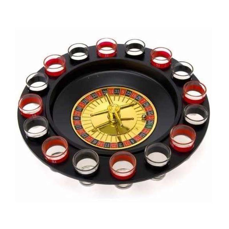 Ruleta Shots Juego de Mesa Para Tomar Spinning 16 Piezas HD4872
