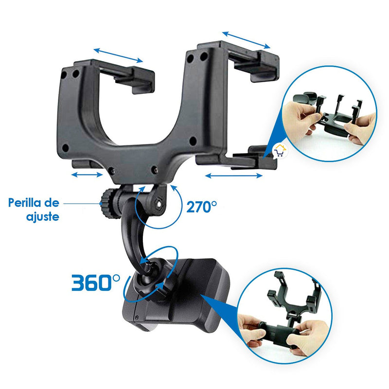 Soporte Universal Celular Auto Espejo Retrovisor Holder SUC01