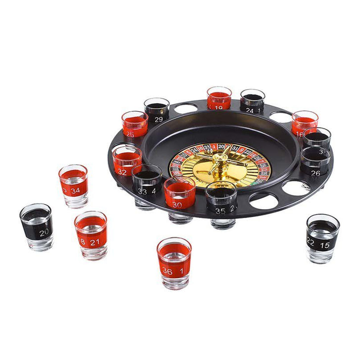 Ruleta Shots Juego de Mesa Para Tomar Spinning 16 Piezas HD4872