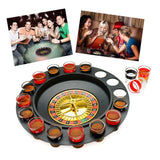 Ruleta Shots Juego de Mesa Para Tomar Spinning 16 Piezas HD4872