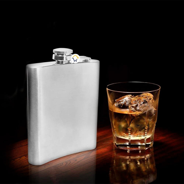 Licorera Whiskera Cantimplora Acero Inoxidable 9 Oz De Bolsillo MJ093