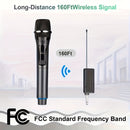 Micrófono Inalámbrico Dinámico de Mano, Micrófono Inalámbrico Recargable, Sistema de Micrófono Dinámico de Mano Bomaite para Karaoke, Fiesta, Iglesia, Reunión, Boda