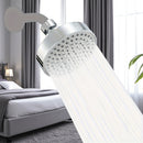 Cabezal de ducha de alta presión, potente rociador para baño, con boquillas pequeñas de silicón y chorro fuerte, tipo universal para duchas con flujo de agua alto o bajo, accesorios para baño