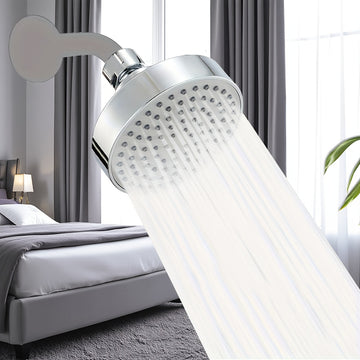 Cabezal de ducha de alta presión, potente rociador para baño, con boquillas pequeñas de silicón y chorro fuerte, tipo universal para duchas con flujo de agua alto o bajo, accesorios para baño