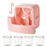 Paquete de 1 Ventilador Portátil Sin Taladro con Cubitos de Hielo - Operación Manos Libres con Clip, Diseño Duradero en Plástico para Hogar, Oficina y Uso Exterior - Enfriamiento Instantáneo sin Electricidad, Ventilador Portátil Refrescante | Alivio del