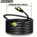 Cable Ethernet blindado CAT8, de 1.64 pies a 32 pies - Uso intensivo en interiores/exteriores, 40 Gbps, 2000 MHz Cable de red SFP+ para enrutadores y módems, Cable Ethernet de alta resistencia | Cable blindado | Cable Ethernet duradero