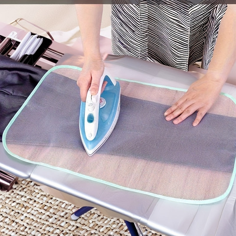 1 alfombrilla resistente para planchar de poliéster, antiadherente, resistente a altas temperaturas, protege la ropa y la plancha, fácil de limpiar, varios colores disponibles
