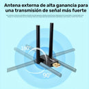 Adaptador de Tarjeta WiFi 6 de 900Mbps, Adaptador de Red USB AX900 WiFi 6, Doble Banda 2.4G y 5G, Adaptador sin varillas 802.11ax 900Mbps Compatible con Portátiles y PCs de Escritorio para Windows 7/8/10/11