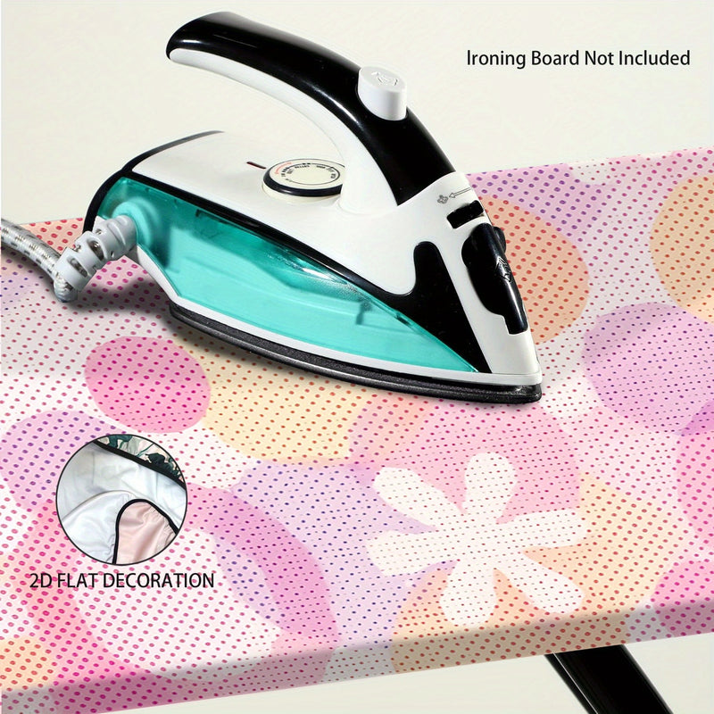 Fundas para Tabla de Planchar Resistentes con Superficie Antideslizante - Protector de Tamaño Completo, Lavable a Máquina, Apta para Mesas de Planchar Estándar (Tabla No Incluida) - Decoración para Lavandería en Rosa/Beige/Gris/Azul/Rojo//Blanco - Acceso