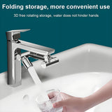 Accesorios para baño, dispensador de jabón facial y para manos con 2 modos (modo burbujas, modo potente) y grifo giratorio de 1440°