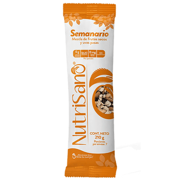 SEMANARIO NUTRISANO 7U 210G F/SEC PASAS