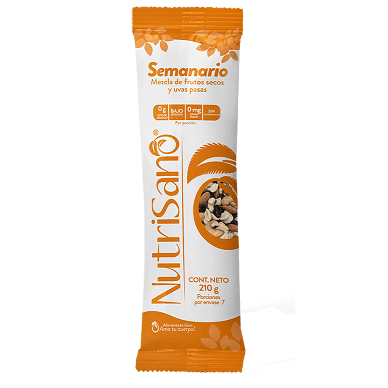 SEMANARIO NUTRISANO 7U 210G F/SEC PASAS