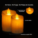 Vela Decoración Navidad Luz Led Parpadeante Y Movimiento VD01EHS