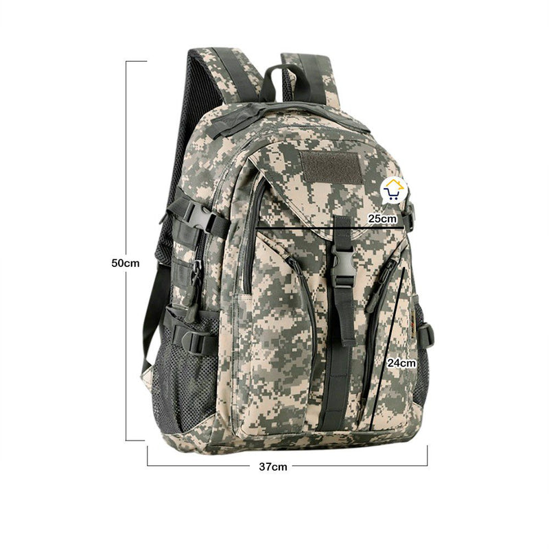 Morral Militar Táctico 40 Litros Impermeable Camping Senderismo 9035