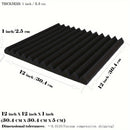 Conjunto de 100 piezas de Paneles de Espuma para Estudio VIBuilt con Aislamiento Fónico, 50 Negros + 50 Azules, 30.48cm x 30.48cm x 2.54cm Material de Grabación Acústica con Cinta Nano Doble Cara, Sin Daños en las Paredes, Ideal para Estudios y Grabacion