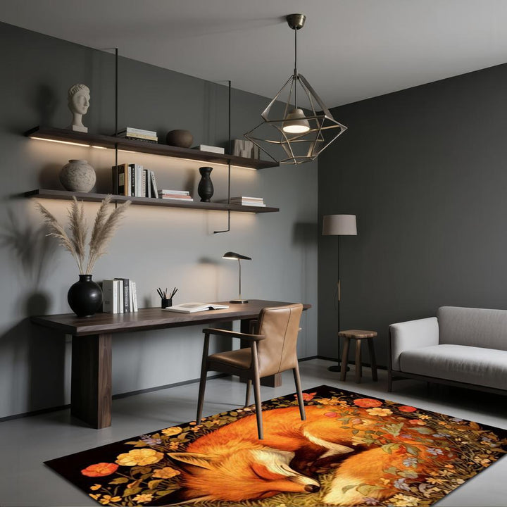 1pc Alfombra de Terciopelo con Diseño de Unicornio y Flores, Ideal para Cocina, Entrada del Dormitorio, Baño, Sala o Estudio, Antideslizante y Ligera