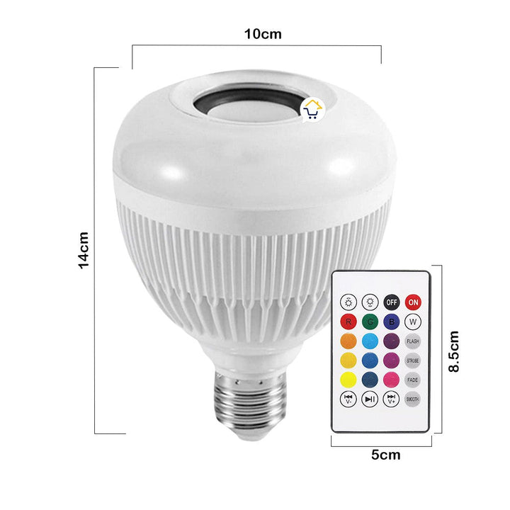 Bombillo Parlante Led multicolor Con Bluetooth Control Remoto 112