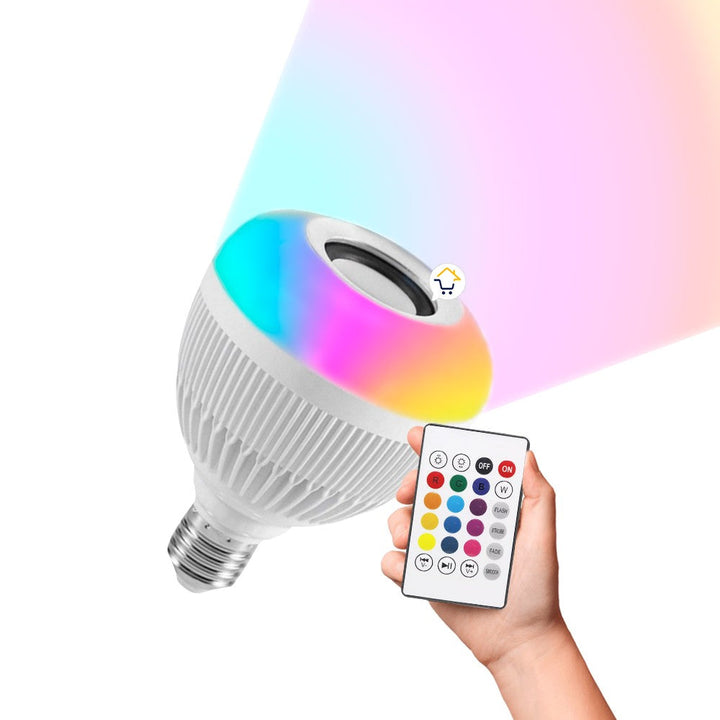 Bombillo Parlante Led multicolor Con Bluetooth Control Remoto 112