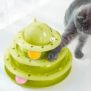Juguete Interactivo Torre Para Gatos 3 niveles 3 Bolas 0180