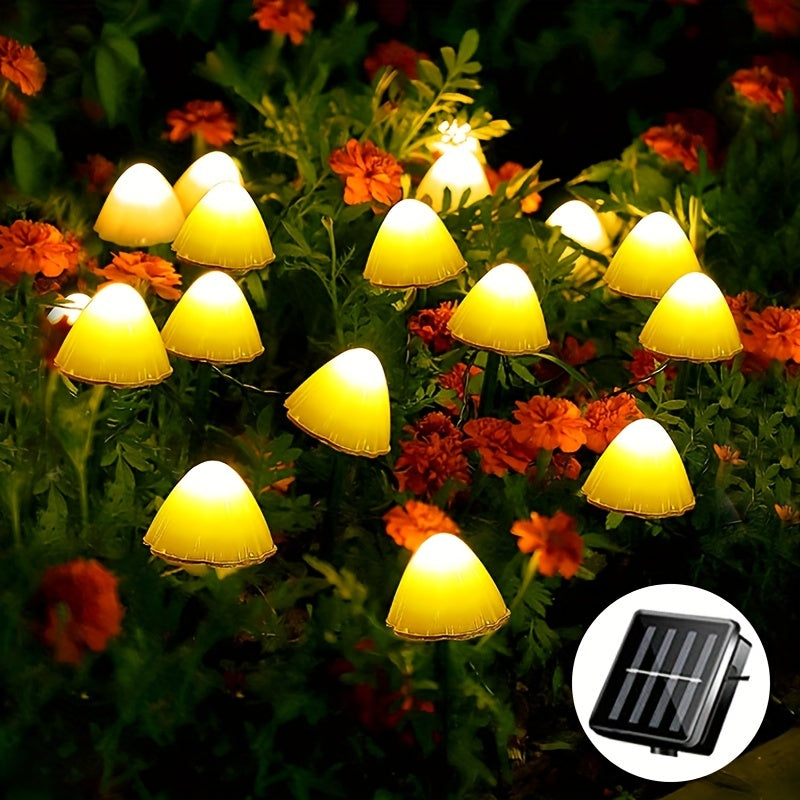 Luces Solares para Patio, calificación, Luces de Hadas Solares para Jardín, Porche, Decoración de Bodas y Fiestas, Luz de Ambiente para Navidad, 1 juego de 3.5 metros 10 luces