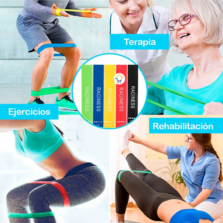 Kit Bandas Resistencia Elásticas Cerradas Ejercicio 5 Niveles GS5324