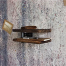 Estante de pared rústico de madera con doble estante, estilo industrial americano, diseño de tubería vintage, estante de almacenamiento multiusos con tubería de metal, acabado pintado, para uso doméstico y de cocina