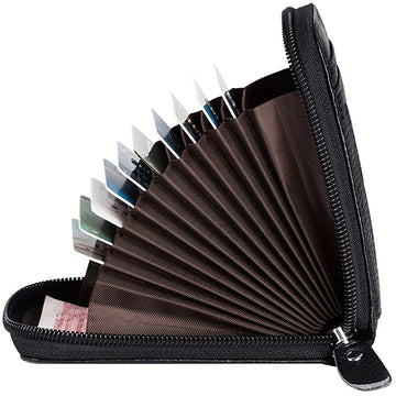 1pc Cartera Hombre Delgada con Cremallera y Bolsillo para Monedas - Diseño Ligero y Duradero para el Día a Día, Organización de Esenciales, Mini Billetera Elegante