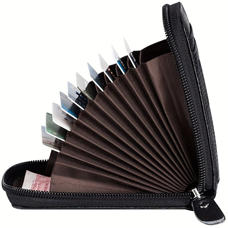 1pc Cartera Hombre Delgada con Cremallera y Bolsillo para Monedas - Diseño Ligero y Duradero para el Día a Día, Organización de Esenciales, Mini Billetera Elegante