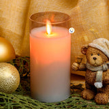 Vela Luz LED Grande Efecto Real Parafina Cristal JSM273