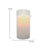 Vela Luz LED Grande Efecto Real Parafina Cristal JSM273