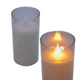 Vela Luz LED Grande Efecto Real Parafina Cristal JSM273