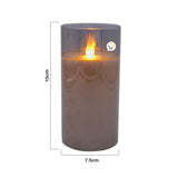 Vela Luz LED Grande Efecto Real Parafina Cristal JSM273