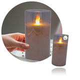 Vela Luz LED Grande Efecto Real Parafina Cristal JSM273