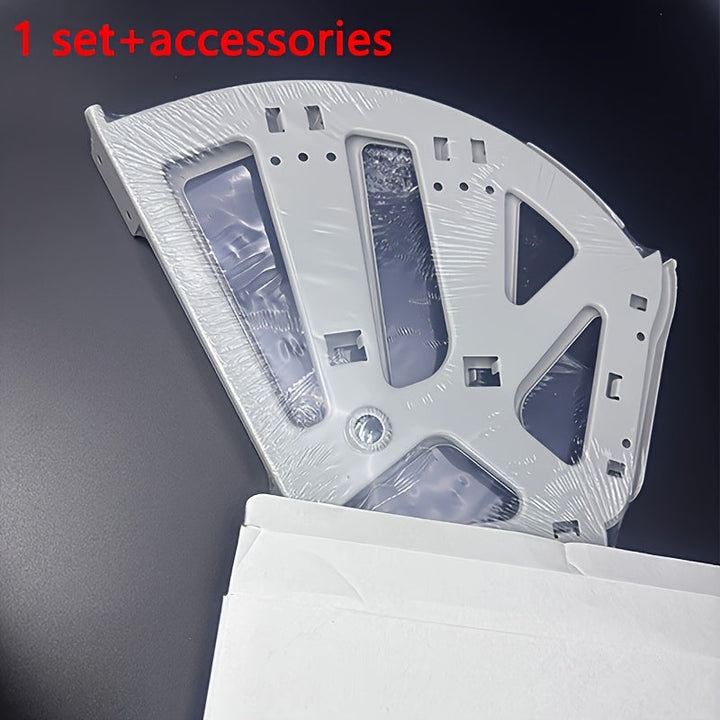 2 Piezas de Accesorios para Zapatero con Tapa Abatible - Marco Reforzado en Acero Inoxidable, Compartimento Oculto Transparente y Organizador Bajo Asiento para Hogar u Oficina (XS93)