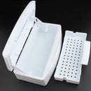 1pc Caja de Esterilización Portátil para Uñas - Sistema de Filtro con Alcohol, No Necesita Electricidad, Plástico Duradero para Limpieza de Herramientas de Pestañas Postizas y Uñas, Desinfección Higiénica en Casa o Salón, Bandeja de Drenaje Perforada, Di