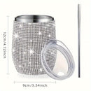 1pc Taza de cáscara de huevo en forma de U de acero inoxidable, 12oz, multiusos, reutilizable, solo lavado a mano, no eléctrica