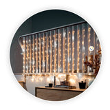 Cortina Luz LED 9x1M 360L Destellos Extensión Navidad 1340B